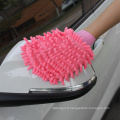 Le gant de nettoyage de microfibre de vente d&#39;usine pour le lavage de voiture a adapté aux besoins du client